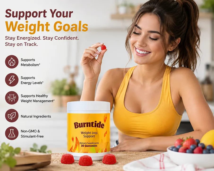 BurnTide daily gummies with apple cider vinegar and BHB